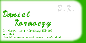 daniel kormoczy business card
